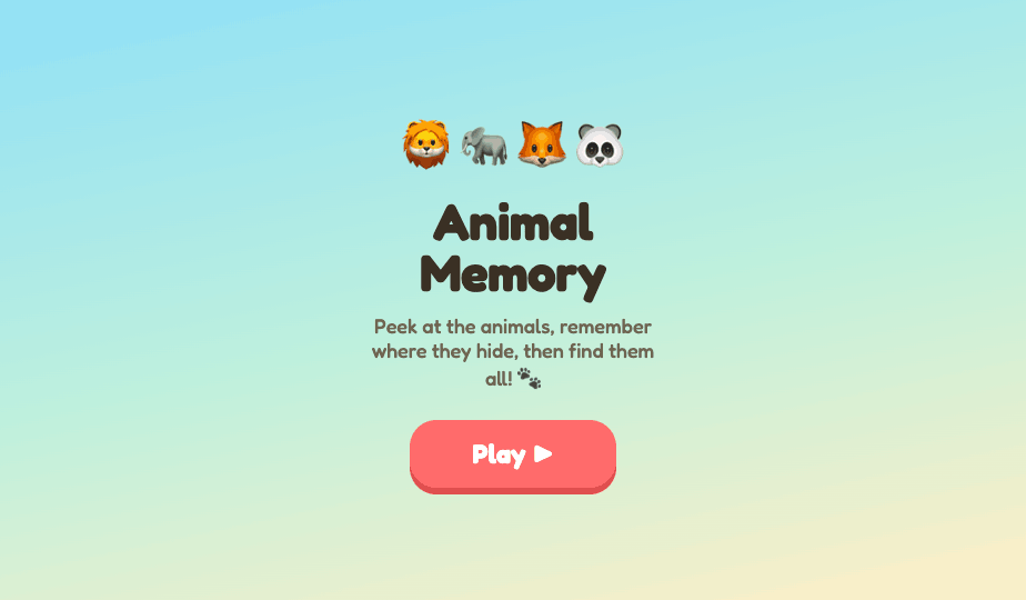 main menu